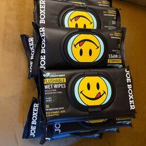 (10) Joe Boxer Flushable Wet Wipes